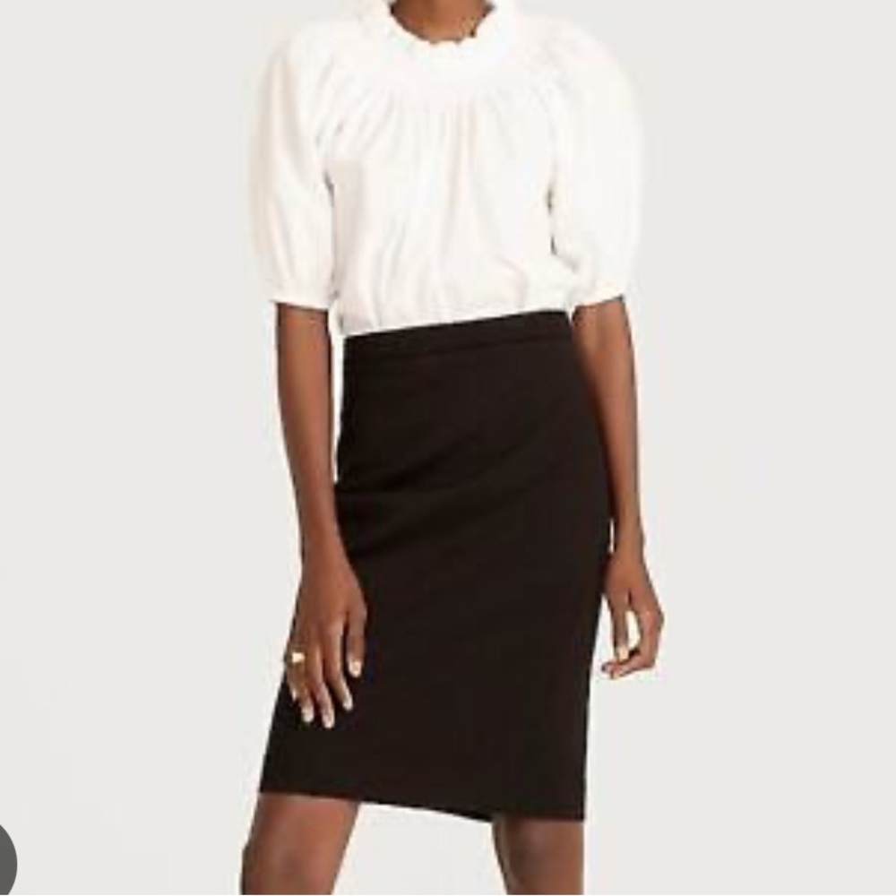 J. Crew Classic Number 2 Pencil Skirt in Black Size 2